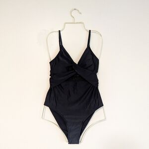 Cupshe Black Mesh Cutout One-piece Swimsuit